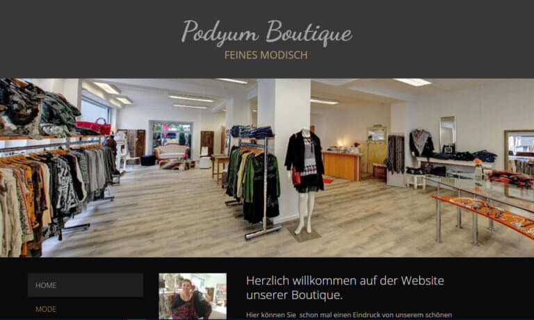 Website | Podyum Boutique Reutlingen