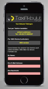 Taxi Akbulut Tübingen - Mobile Website